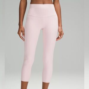 Lululemon Align Ribbed High Rise Crop 23” / Flush Pink / Sz 8